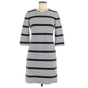 Banana Republic Blue & White Striped Career Dress